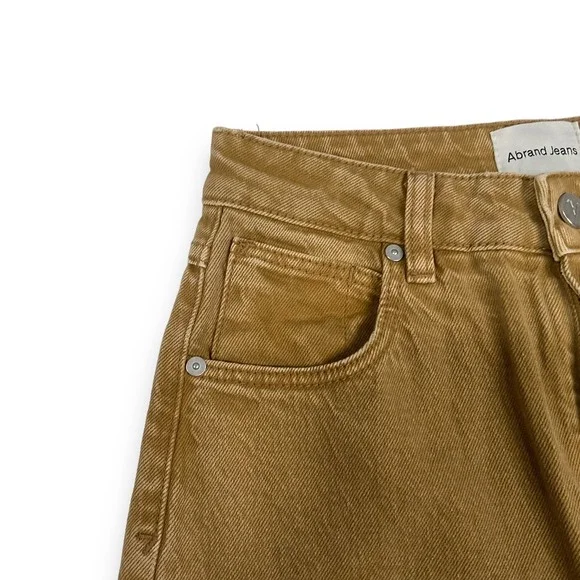 Abrand Revolve Womens Brown Venice High Rise Straight Jeans Size 26 NWT $128 - Picture 6 of 13